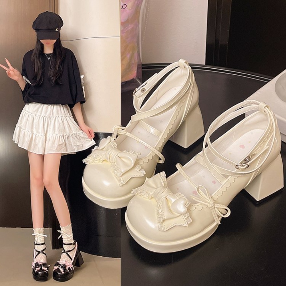 Fashion Street Night - Женские туфли-лолита на платформе для ночного